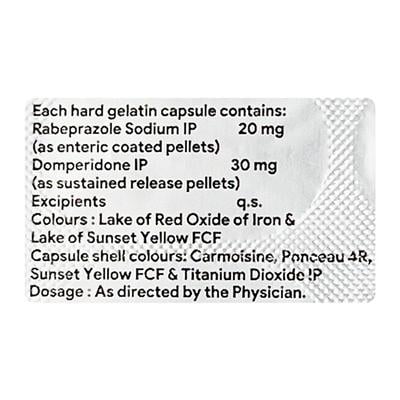 ERIRAB DSR Capsule 10's - Ulcer/Reflux/Flatulence-Aaa