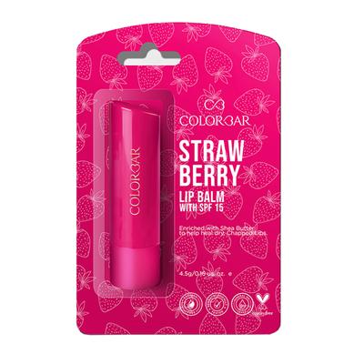 Colorbar Strawberry Lip Balm with SPF 15 4.5 gm - Lip Balms