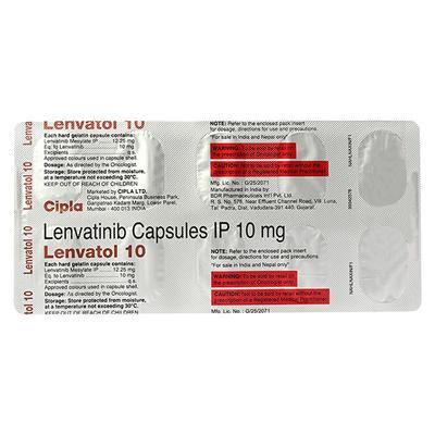 LENVATOL 10 Capsule 10's - Cancer Oncology-Tar