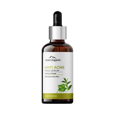 Aravi Organic Anti Acne Face Serum with Tea Tree and Neem 30 ml - Face Serum