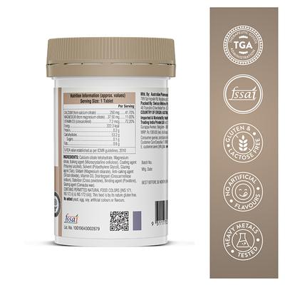 Swisse Ultiboost Magnesium, Calcium+D3 Tablet 60's - Calcium And Minerals