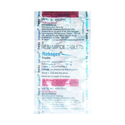REBAGEN Tablet 15's - Ulcer/Reflux/Flatulence-Aaa