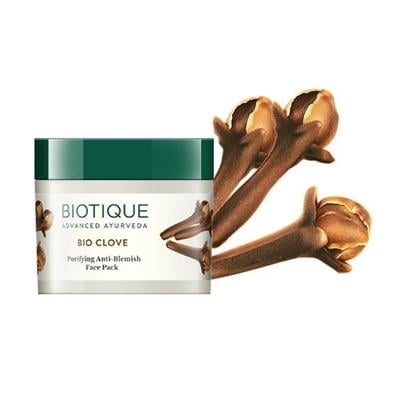 Biotique Bio Clove Purifying Anti Blemish Face Pack - Oily & Acne Prone Skin 75 gm - Face Packs