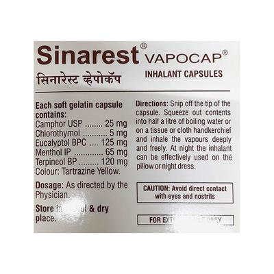 SINAREST Vapocap 15's - Cough And Cold-Cou