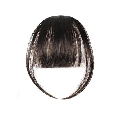Bronson Professional Hair Extensions Clip-in Bangs Fringe Natural Brown No 2 1's - Hair Clips/Bands
