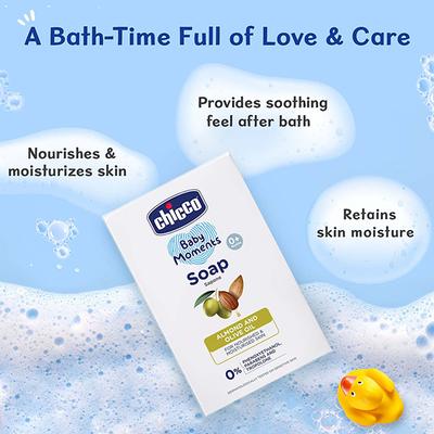Chicco Baby Moments Soap 125G (Buy3 Get1 Free) 4's - Baby Soap
