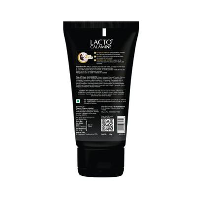 Lacto Calamine Peel Off Mask with Activated Charcoal and Vitamin E deep pore cleansing - No Parabens No Sulphates 60gm 1's - Masks & Peels