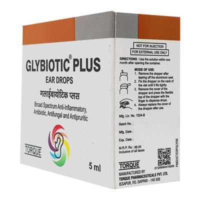 GLYBIOTIC PLUS Ear Drops 5ml - Ear Conditions-EAC