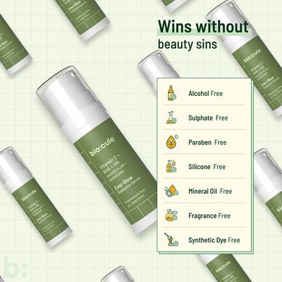Biocule Ever Glow Radiance Serum For Bright & Glowing Skin, With Vitamin C & Aha 15 ml - Face Serum
