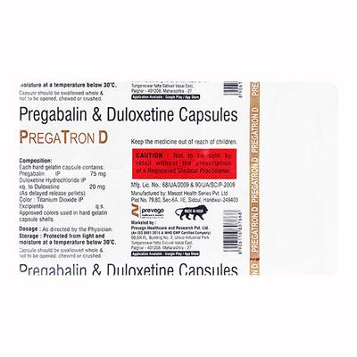 PREGATRON D Capsule 10's - Neuropathic Pain-Dru