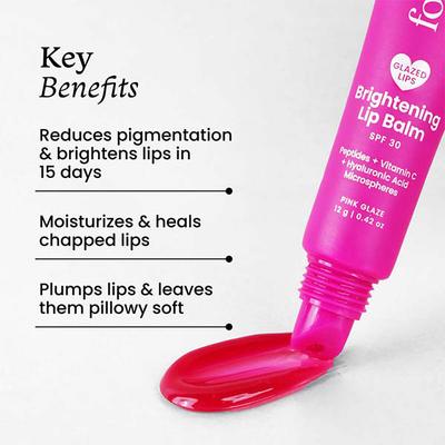 Foxtale Glazed Lips Brightening Lip Balm - Pink Glaze 12 g - Lip Balms