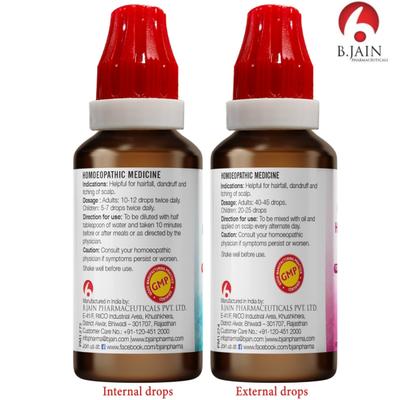 Bjain Omeo Hair Care Drops Combo 30 ml - Homeopathic Drops