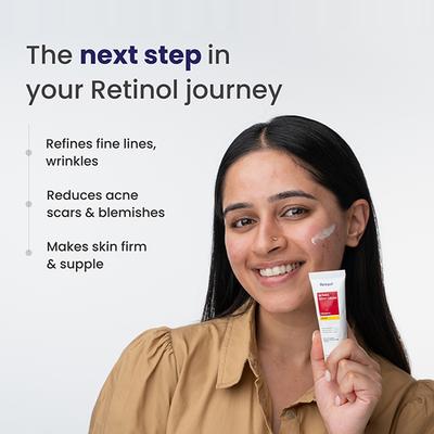Re'equil 0.5% Retinol Night Cream Makes Skin Youthful & Smooth Wrinkles Unisex All Skin Types 30 gm - Night Cream