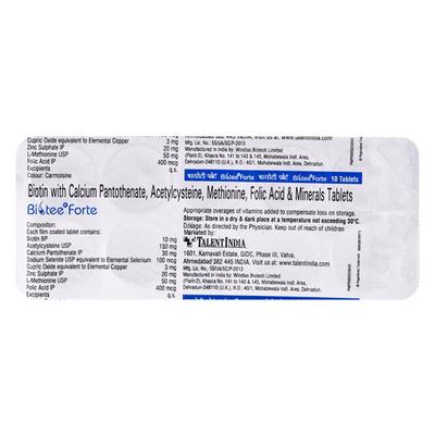 Biotee Forte Tablet 10'S - Supplements-Sup