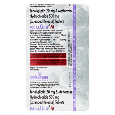 WELLGLIP M Tablet 10's - Diabetes-Ant