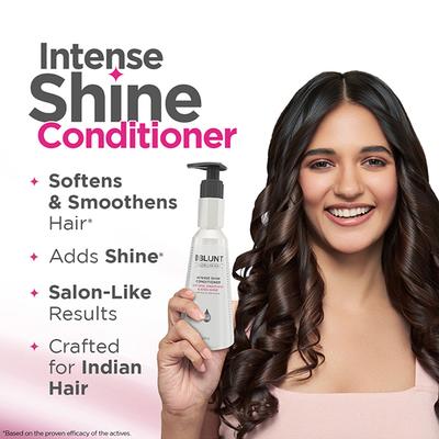 Bblunt Intense Shine Conditioner with Rice, Silk Protein for Softer, Smoother and Shinier Hair 250 gm - Conditioners
