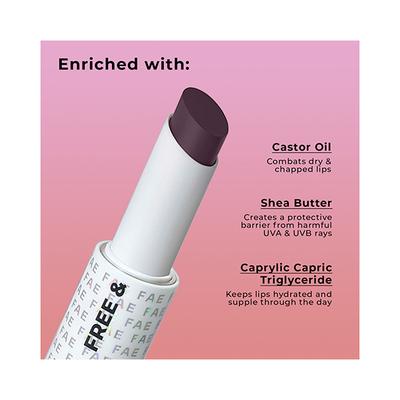 FAE Beauty Deep Wine Buildable Matte Lipstick Shade Too Dark 3.5 gm - Lipsticks
