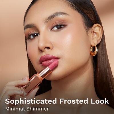 Pilgrim Glitter Lipstick My Habibi-07 Luxurious 3-D Glitter Formula With Matte Finish pink 4.2 g - Lipsticks