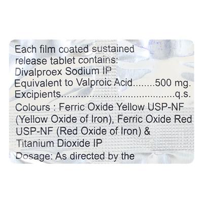 Valkem OD 500mg Tablet 10'S - Epilepsy/Convulsion-Ant