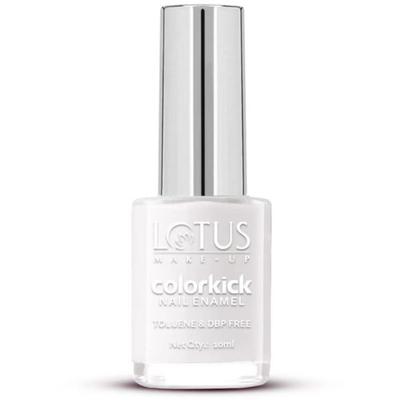 Lotus Makeup Colorkick Nail Enamel Pure White 81 10 ml - Nail Polish