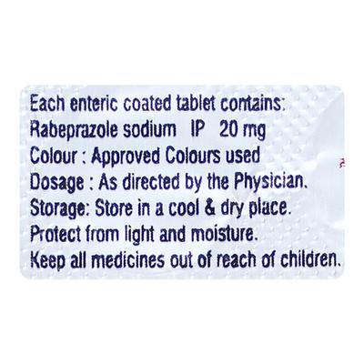 RABESTA 20 Tablet 10's - Ulcer/Reflux/Flatulence-Aaa
