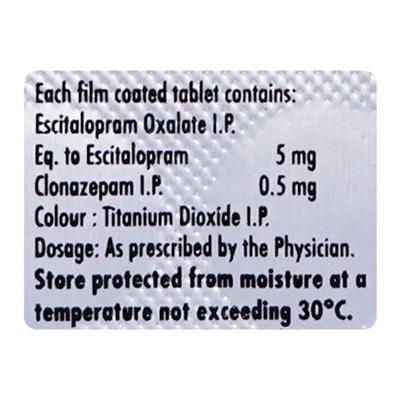 SZETALO PLUS 5 Tablet 15's - Anxiety-Anx
