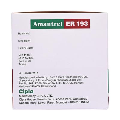 AMANTREL ER 193 Tablet 10's - Parkinsonism-Apd