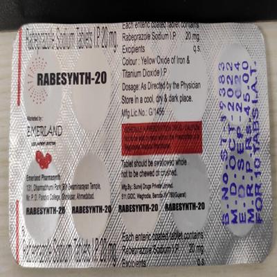 RABSYNTH Tablet 10's - Ulcer/Reflux/Flatulence-Aaa