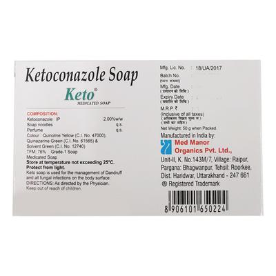 Keto Medicated Soap 50gm - Fungal Infections-Taa