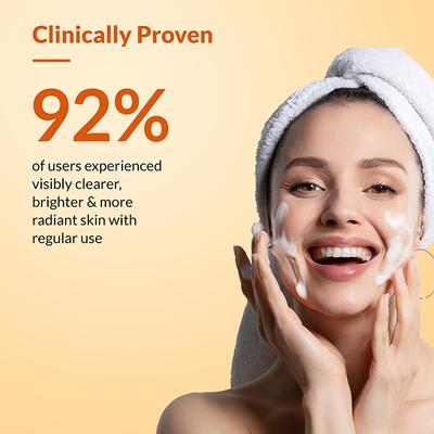 Fixderma Vitamin C Face Cleanser Dull Skin, for Women & Men, Evens Skin Tone Face Wash (75 g) - Face Wash & Cleansers