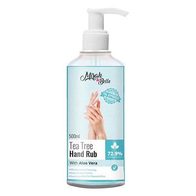 Mirah Belle Tea Tree Aloe Vera Hand Rub Sanitizer 500 ml - Hand Sanitizer