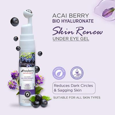 Astaberry Indulge Acai Berry Bio Hyaluronate Under Eye Gel for Skin Renew -Improve Dark Circles 15 ml - Under Eye Creams & Serums