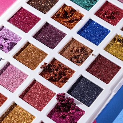 Pigment Play Rainbow Glow Max Effect Glitter Palette - One Love 50.4gm - Face Palettes