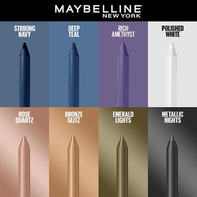 Maybelline New York Tattoo Eye Liner Gel Color Pencil, Metallic Finish, Bronze Glitz 1.2 gm - Eyeliners