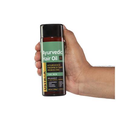 Ustraa Ayurvedic Hair Oil for Men 200 ml - Hair Oils