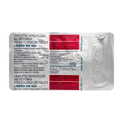 LINERO DM 500 Tablet 10's - Diabetes-Ant