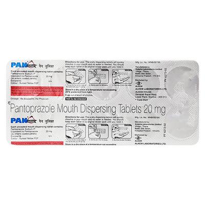 Pan Junior Mouth Dispersing 20mg Tablet 10'S - Ulcer/Reflux/Flatulence-Aaa
