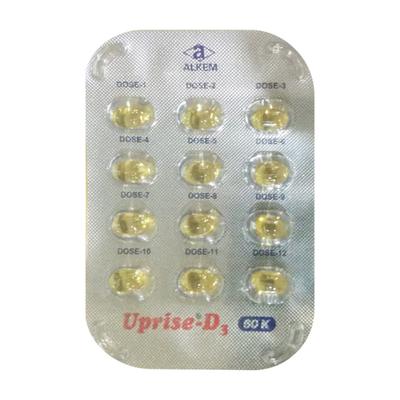 Uprise-D3 60K Capsule 12's - Supplements-Vit