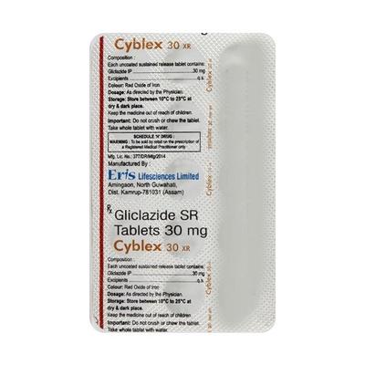 Cyblex XR 30mg Tablet 15'S - Diabetes-Ant