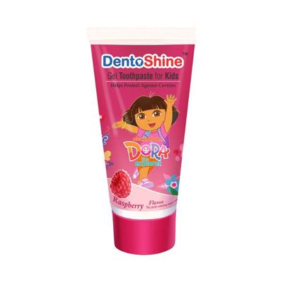 Dentoshine Raspberry Flavour Gel Toothpaste for Kids 80 gm - Toothpaste