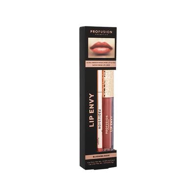 Profusion Cosmetics Lip Envy Lip Gloss & + Lip Liner Duo - Blushing Rose (3.5ml + 0.3g) 1's - Lip Glosses