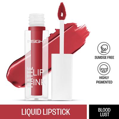 Insight Cosmetics Make Up Essentials Matte Lip Ink- 19 Blood Lust 4gm - Liquid Lipsticks