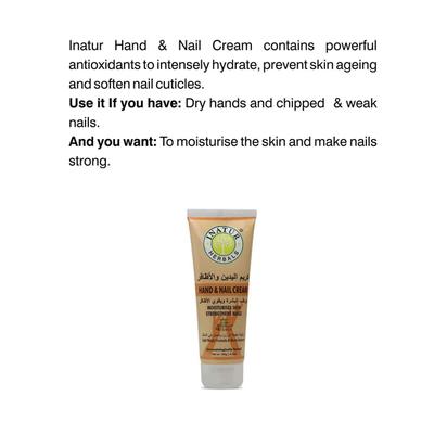 Inatur Herbals Hand & Nail Cream 100 gm - Hand Creams