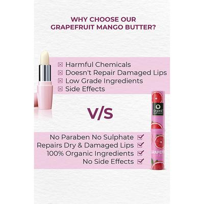 Organic Harvest Grapefruit Lip Balm with Mango Butter for Dry and Chapped Lips 3 gm - Lip Balms