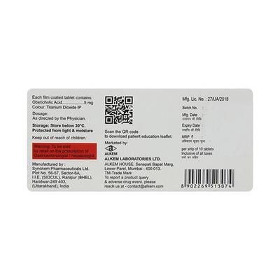 OBETOHEP 5mg Tablet 10's - Cholelithiasis/Gall Stones