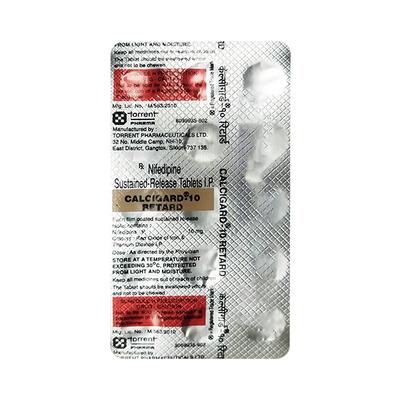 CALCIGARD 10 RETARD Tablet 15's - Hypertension-Cal