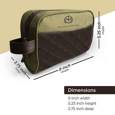 The Man Company Gentlemans Grooming & Shaving Pouch for Men 150 ml - Facial Kits