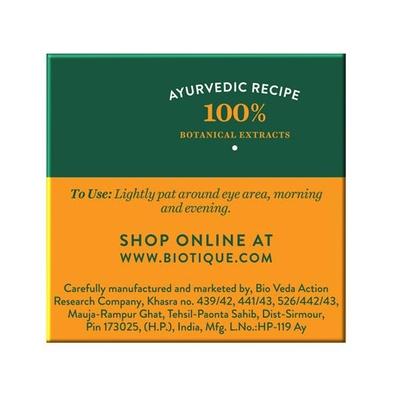 Biotique Bio Almond Soothing & Nourishing Eye Cream 15 gm - Under Eye Creams & Serums