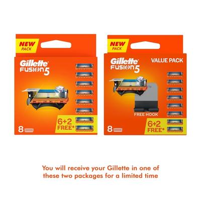 Gillette Fusion 5 Cartridges 8's - Razors & Cartridges