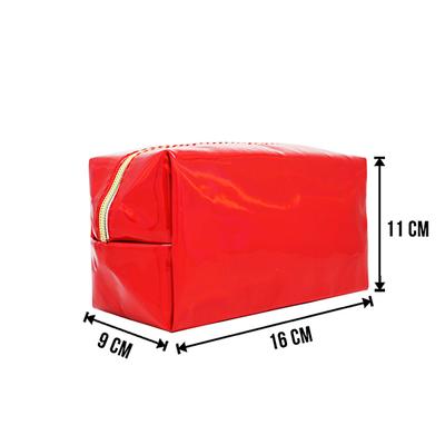 Colorbar Pom Pom Makeup Pouch - (Red) 1's - Makeup Bags & Cases